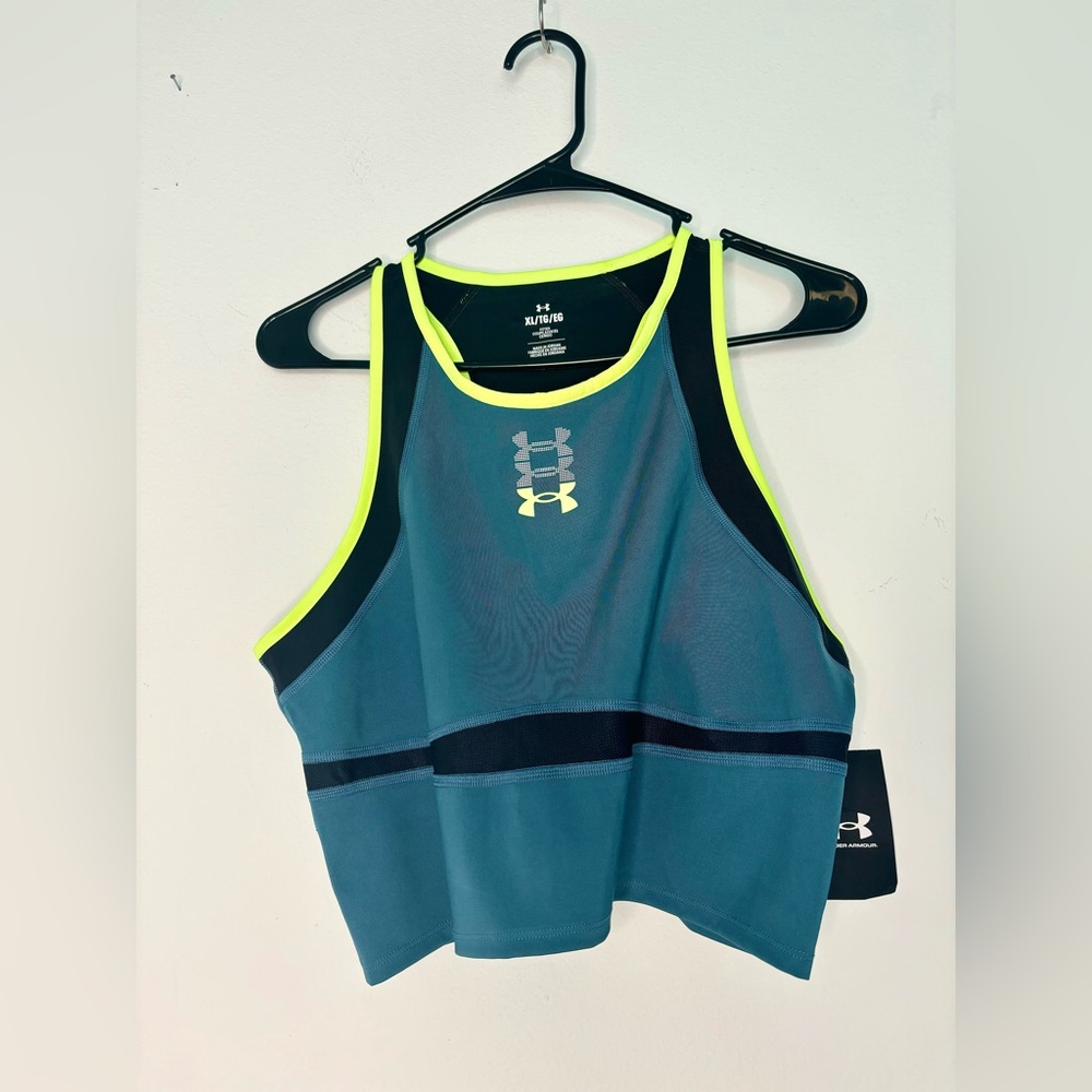 UNDER ARMOUR NWT NEON RACER BACK ATHLETIC TANK TOP SZ XL
